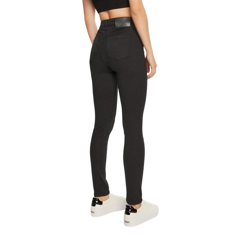 Black Cotton Skinny Jean