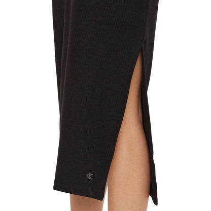Vestido negro de algodón