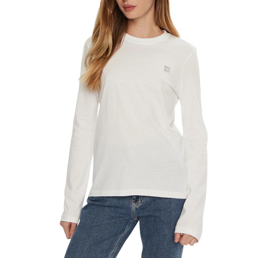 Camiseta blanca de algodón
