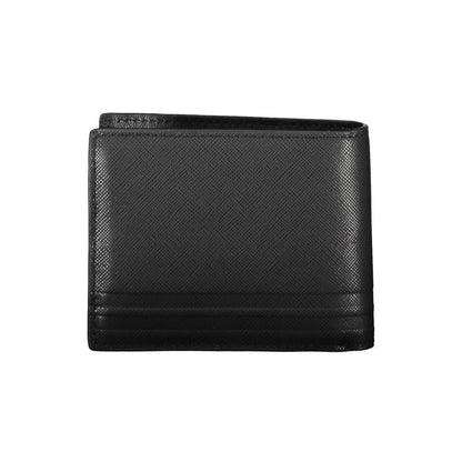 Cartera de piel negra para caballero