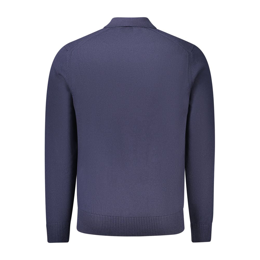 Blue Wool Mens Sweater