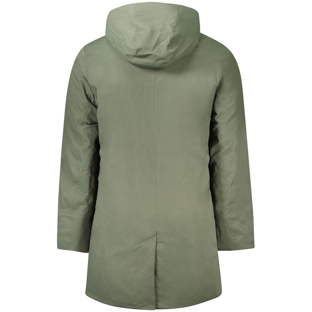 Green Polyester Men Jacket