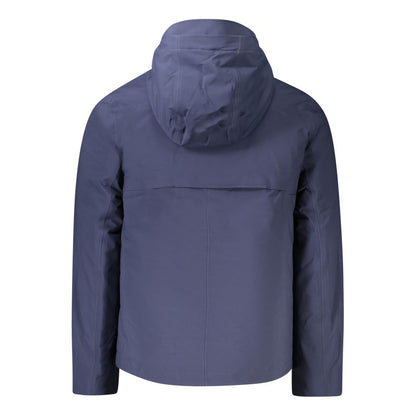 Blue Polyester Mens Jacket