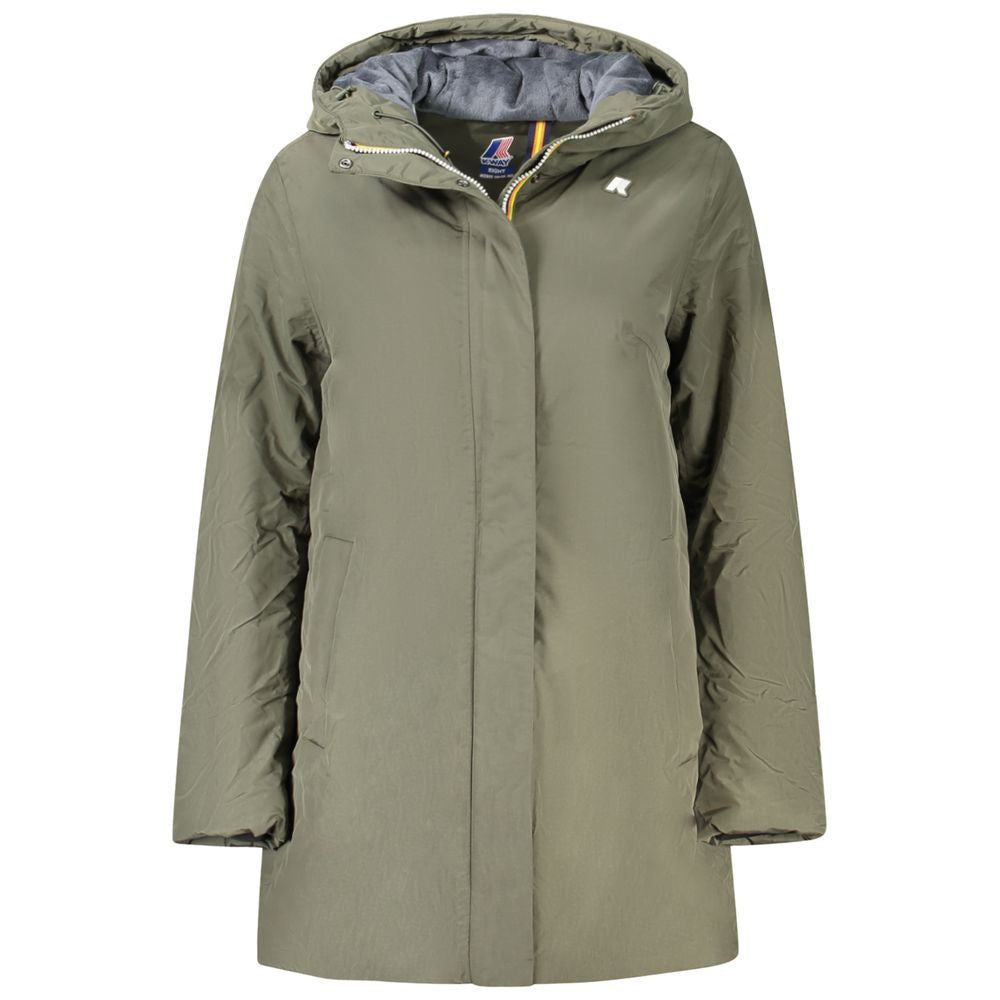 Green Polyamide Women Jacket