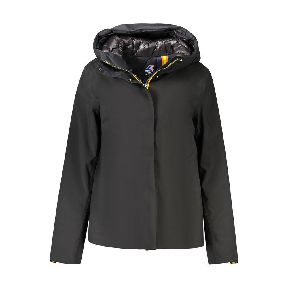 Black Polyester Women Jacket