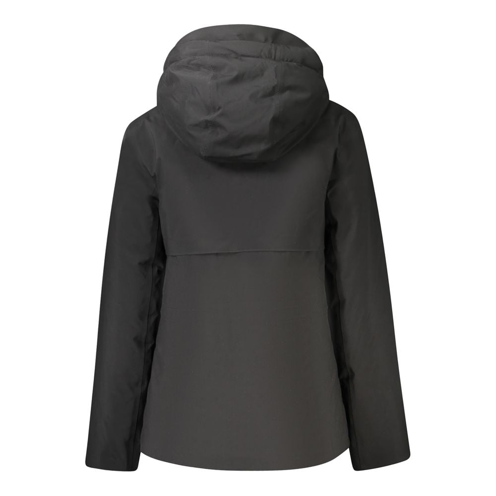 Black Polyester Women Jacket