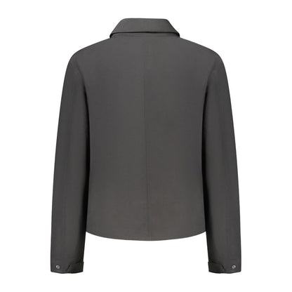 Black Polyester Women Jacket