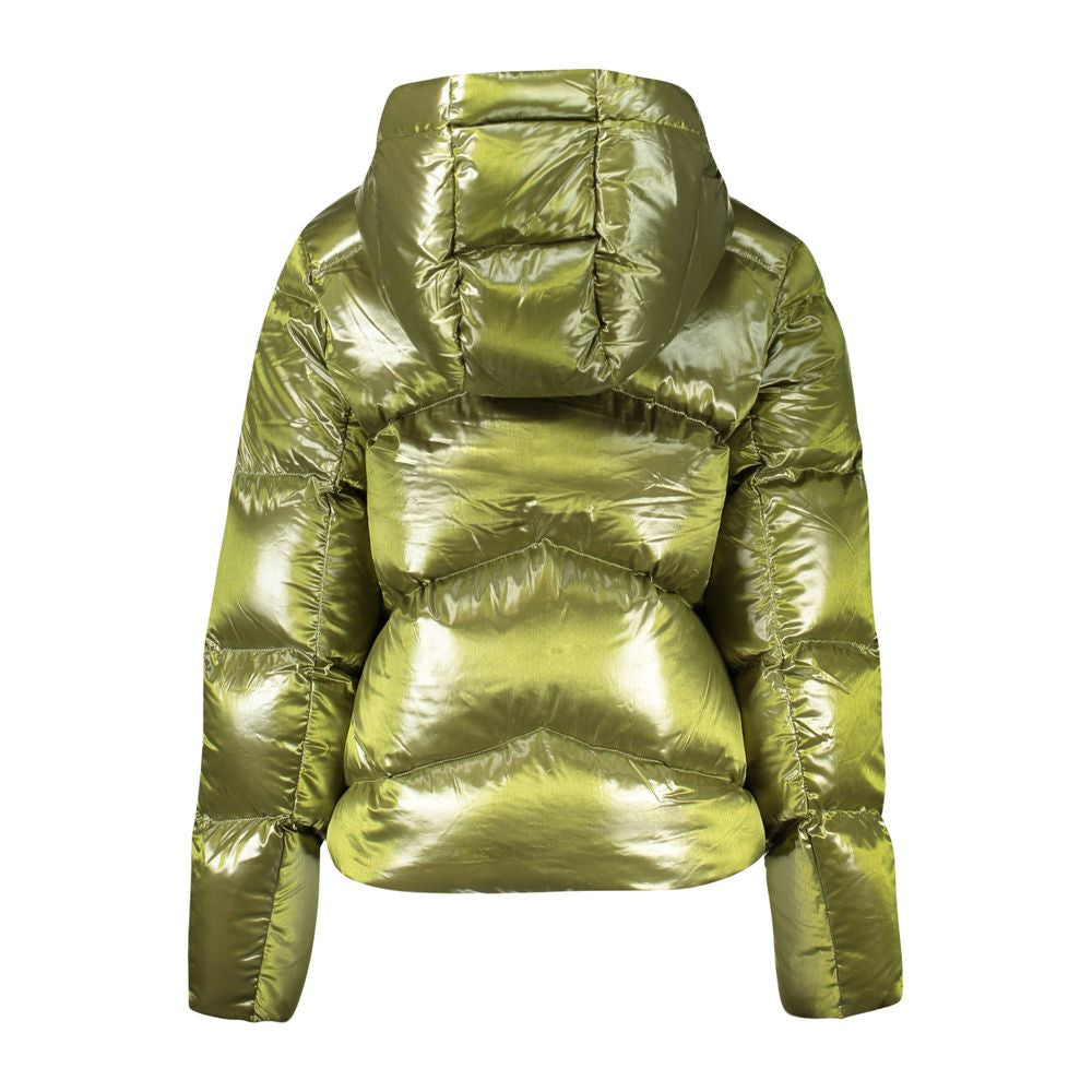 Chaqueta verde de poliamida para mujer