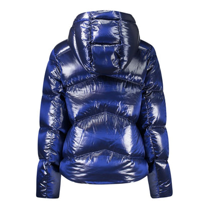 Chaqueta azul de poliamida para mujer