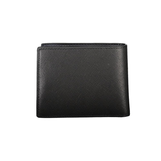 Cartera de piel negra