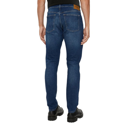 Blue Cotton Slim Fit Jean