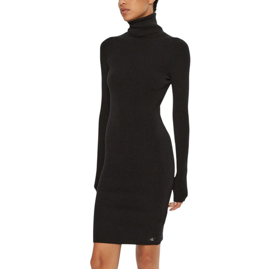 Vestido negro de algodón