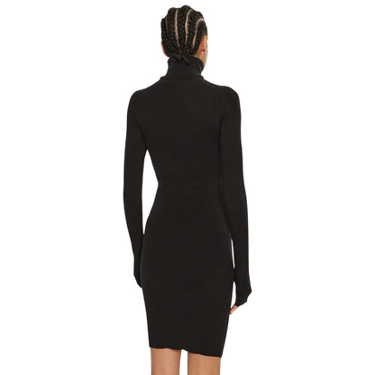 Vestido negro de algodón