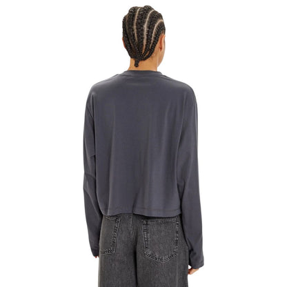 Gray Cotton Long Sleeve