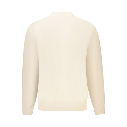 Beige Cotton Men Sweater