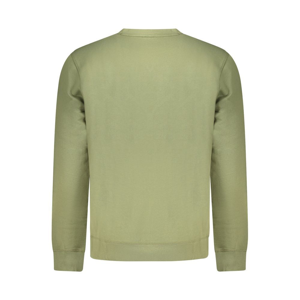 Green Cotton Men Sweater