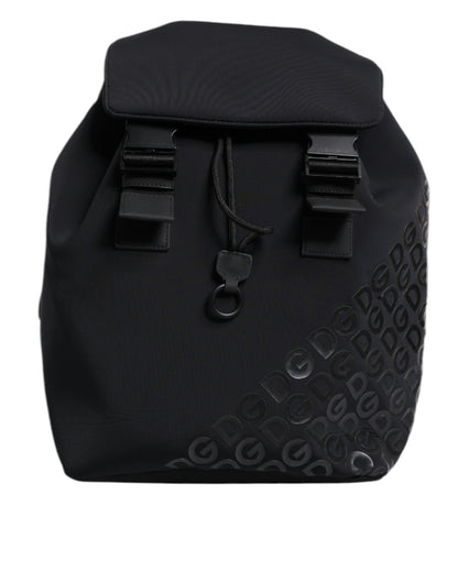 Bolsa mochila escolar de neopreno negro con logotipo DG de nailon