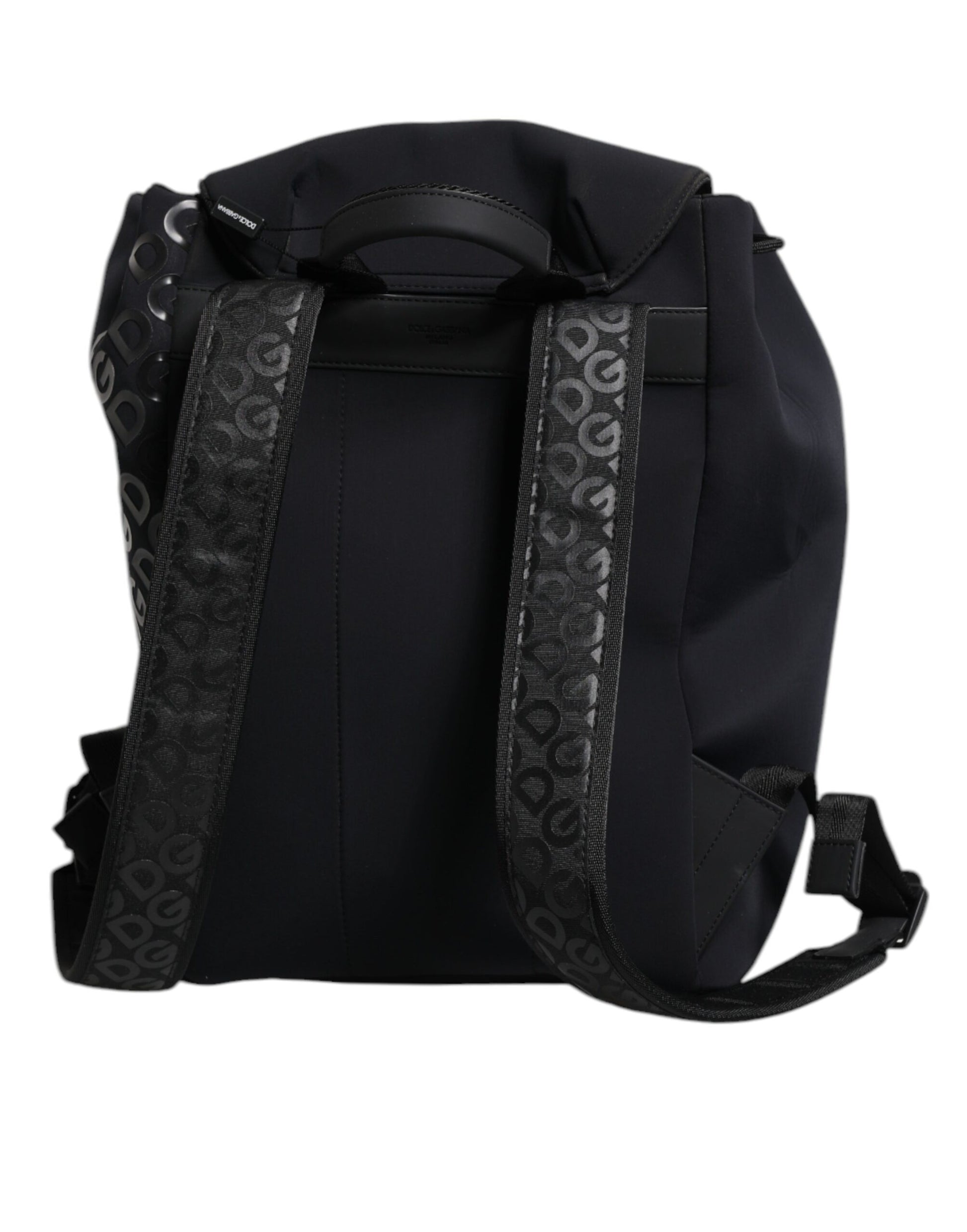 Bolsa mochila escolar de neopreno negro con logotipo DG de nailon