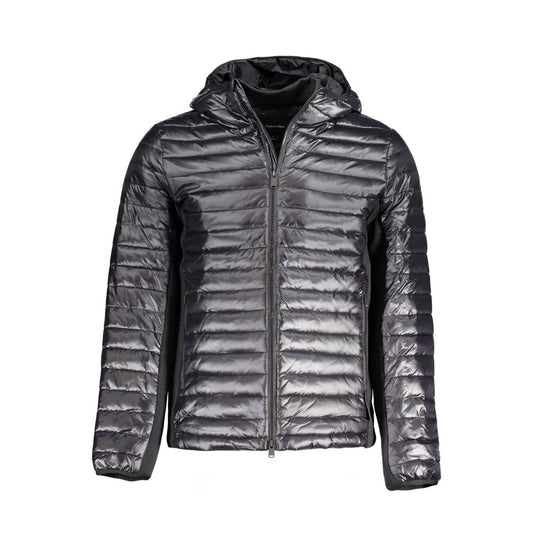 Chaqueta de nailon negra