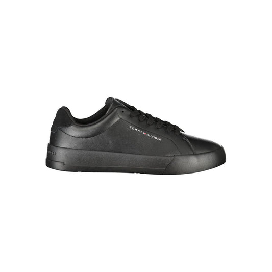 Sneaker de cuero negro para hombre