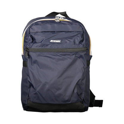 Blue Polyamide Men Backpack