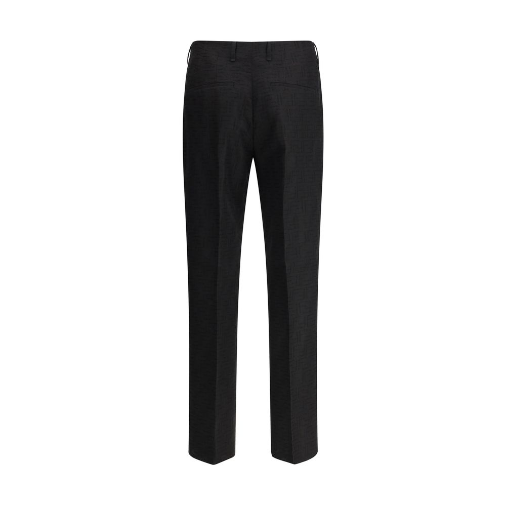 FF pattern linen Pants