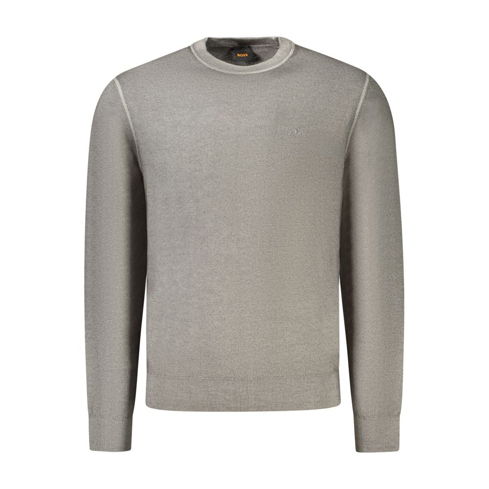 Gray Wool Mens Sweater