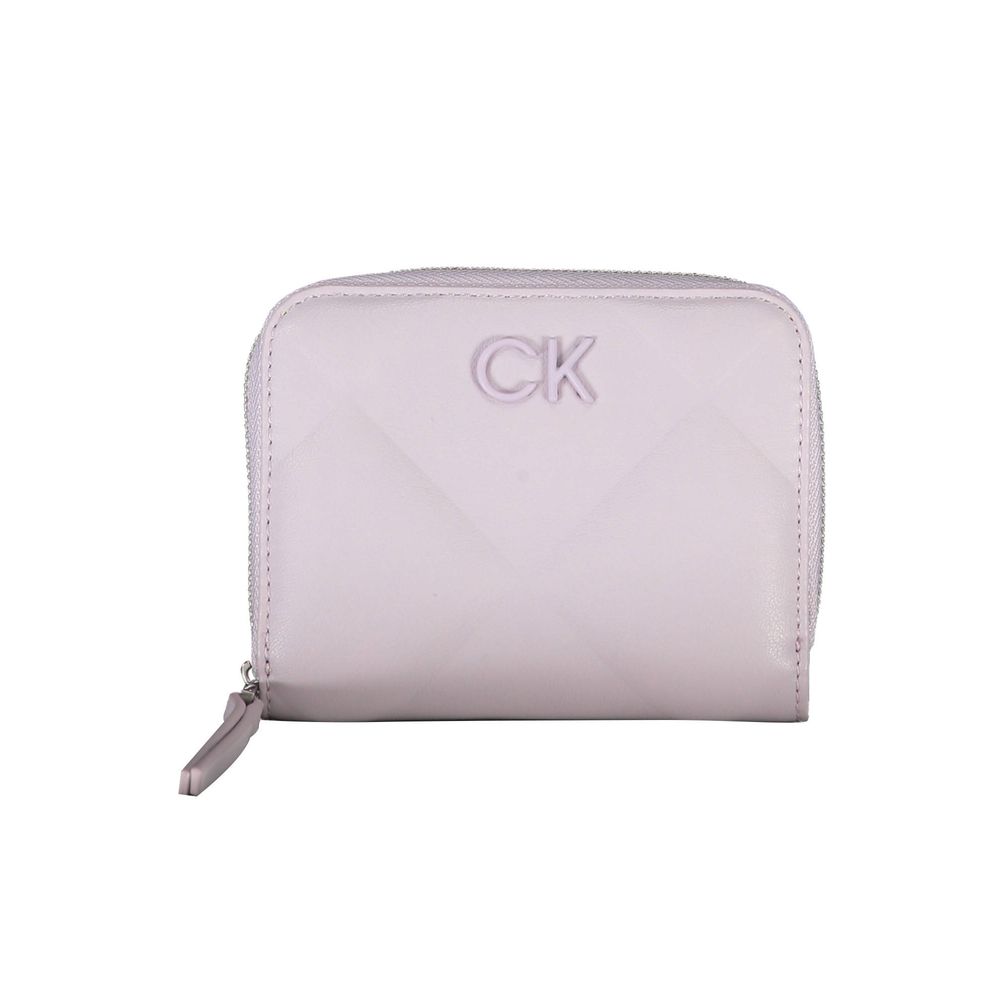 Elegante cartera RFID morada con ranuras para tarjetas