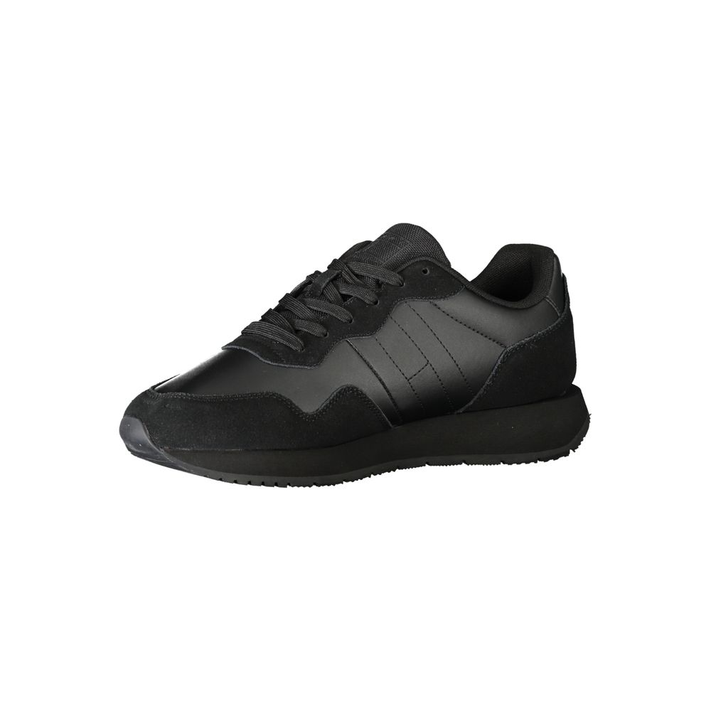 Black Leather Men Sneaker