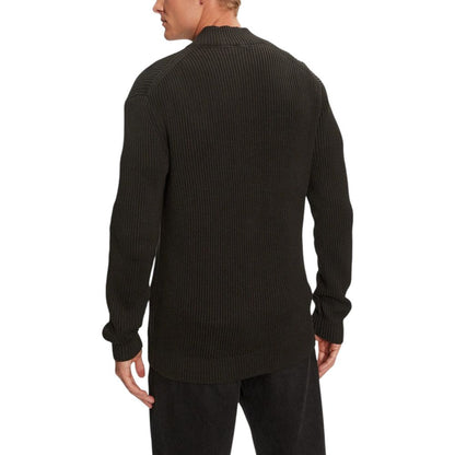 Cárdigan de algodón negro