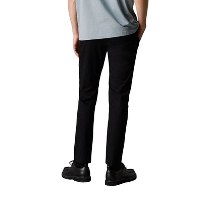Black Cotton Cotton Jeans & Pant
