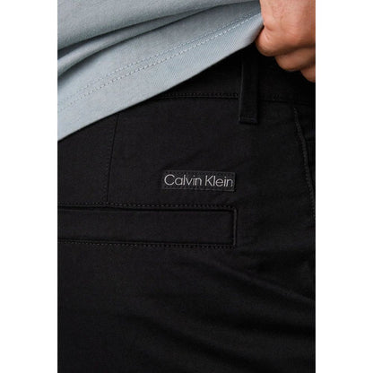 Black Cotton Cotton Jeans & Pant