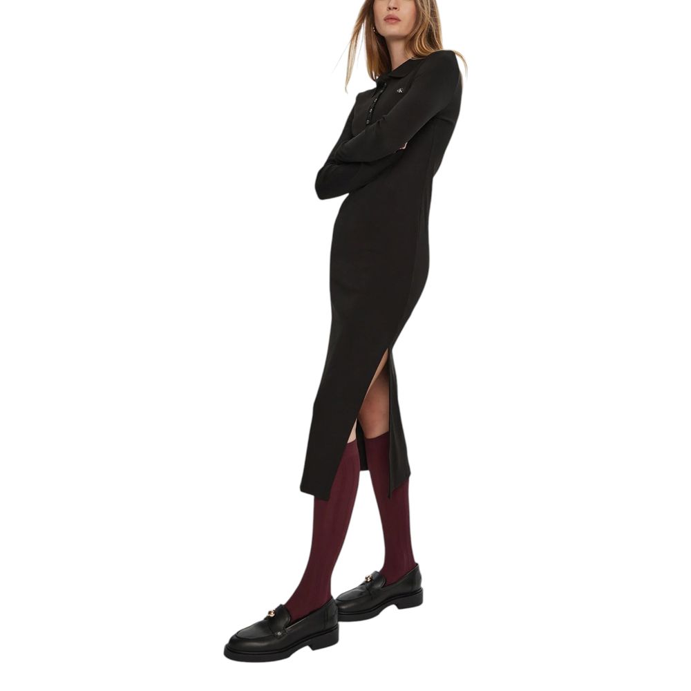 Vestido negro de algodón