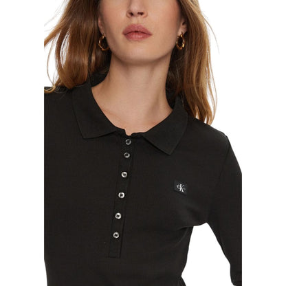 Vestido negro de algodón