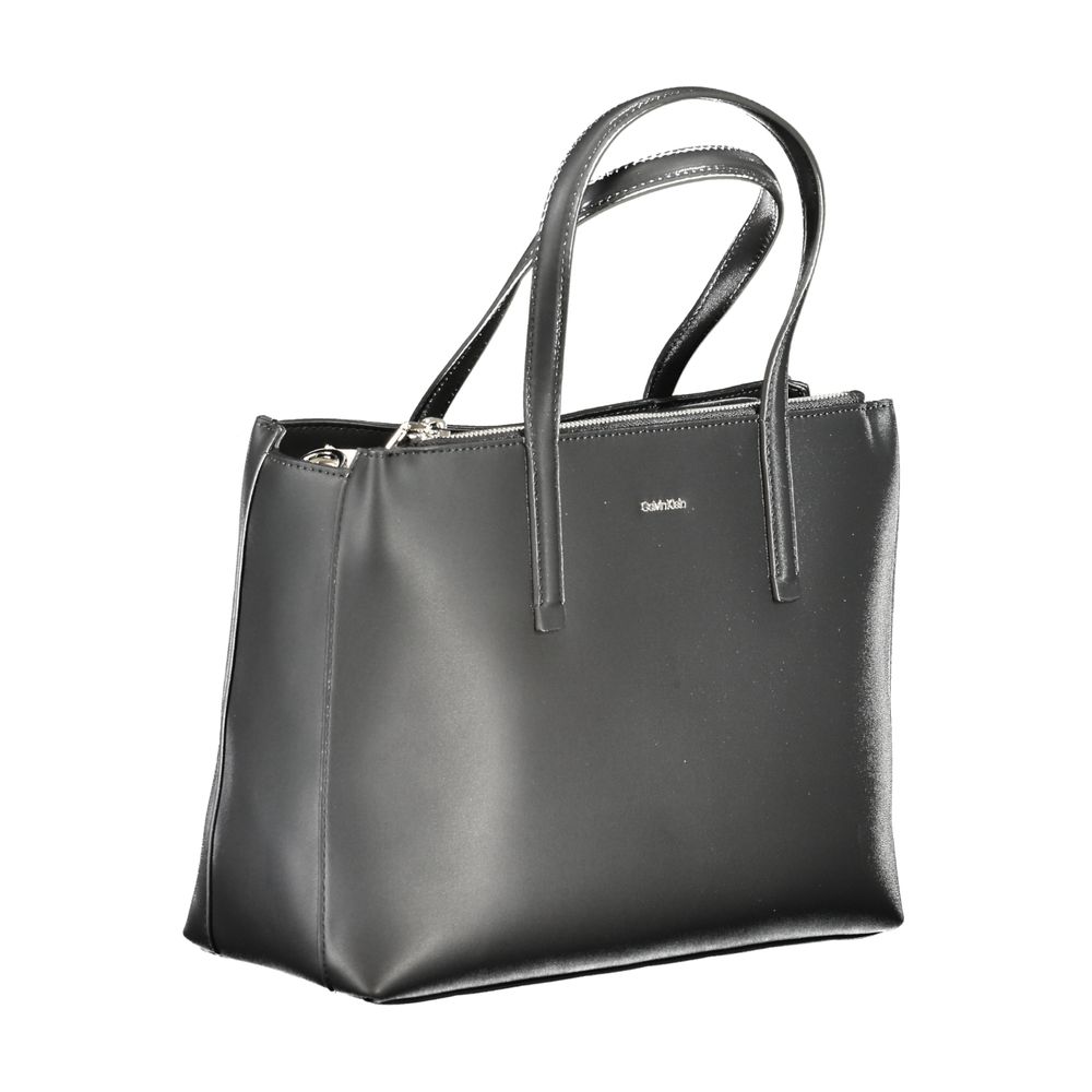 Black Polyester Handbag