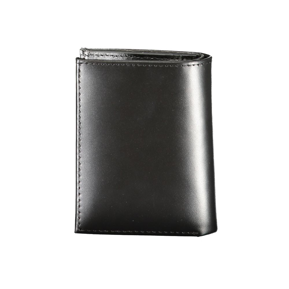 Cartera de piel negra