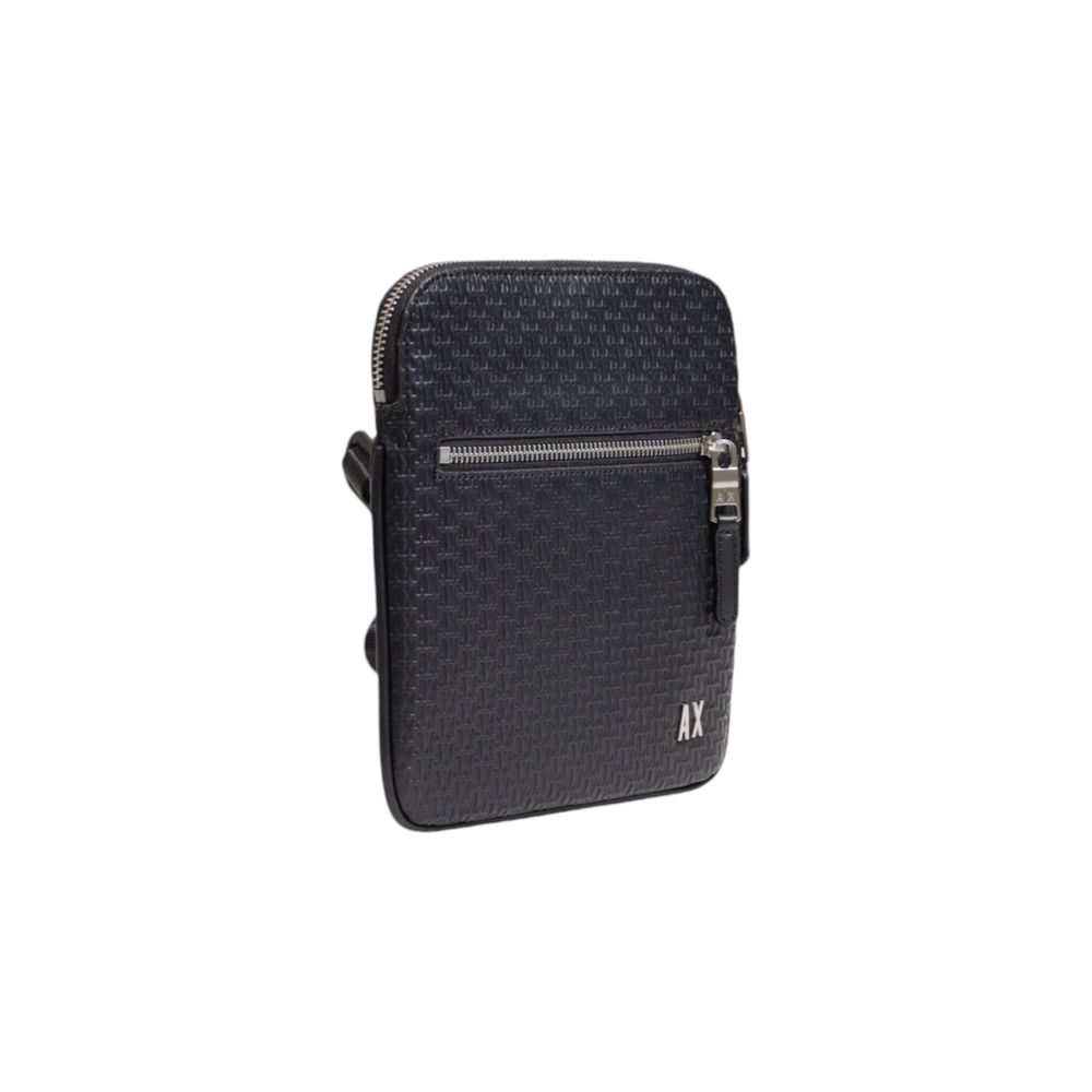 Black Polyester Messenger Bag