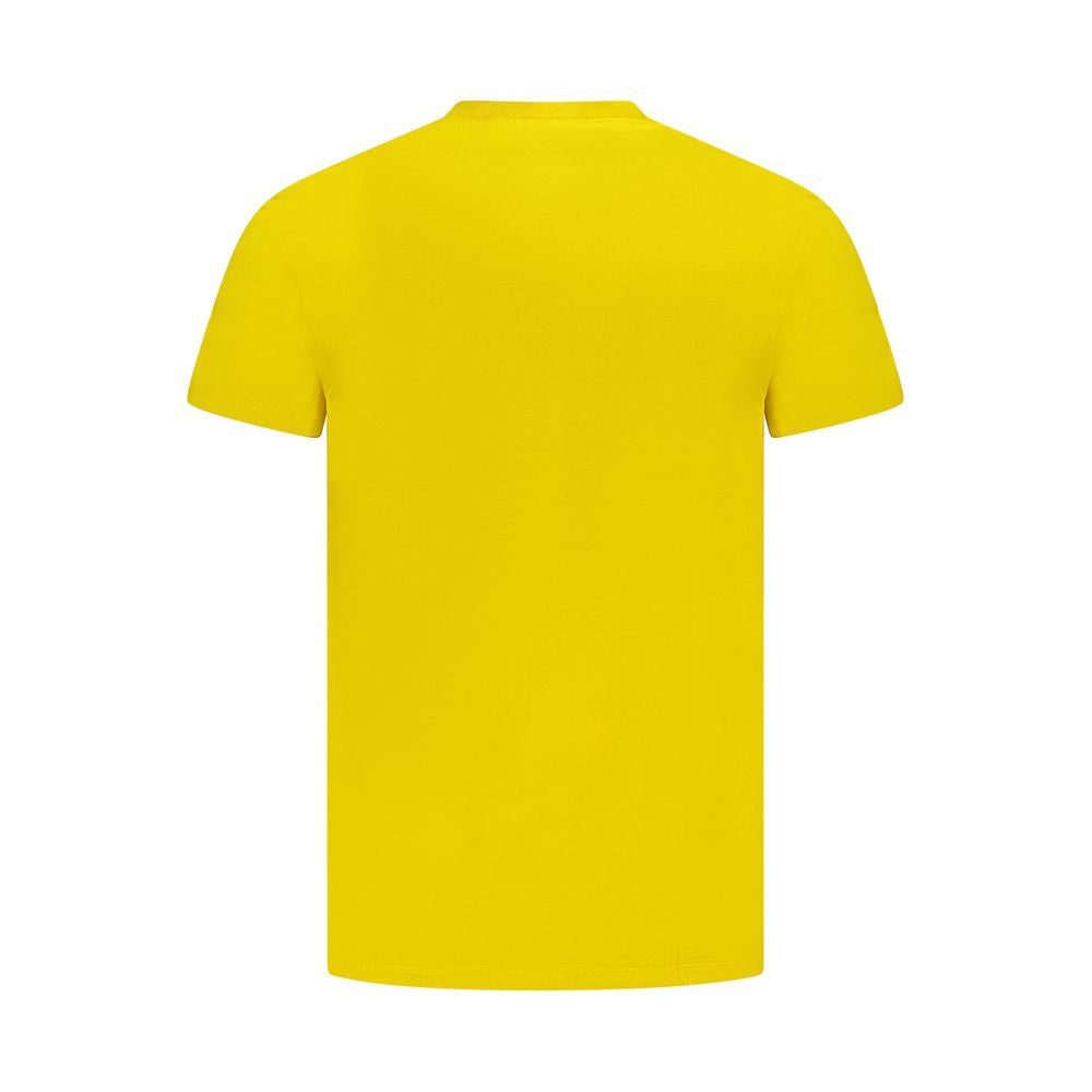 Camiseta amarilla de algodón para hombre