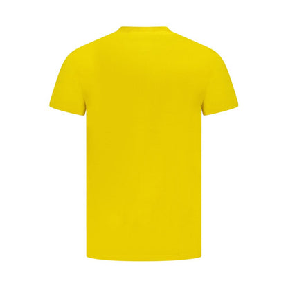 Camiseta amarilla de algodón para hombre