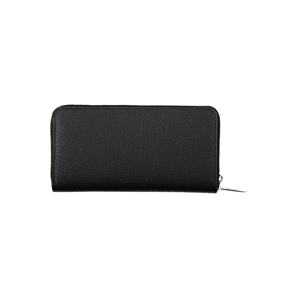 Black Polyester Women Wallet