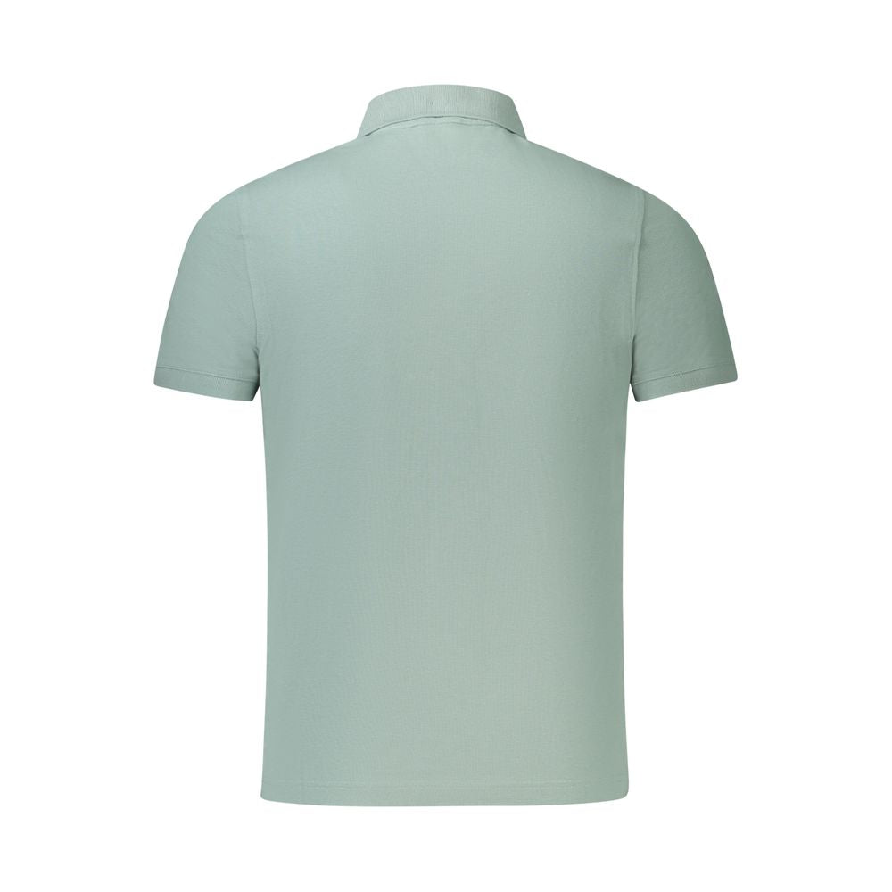 Polo verde de algodón para hombre