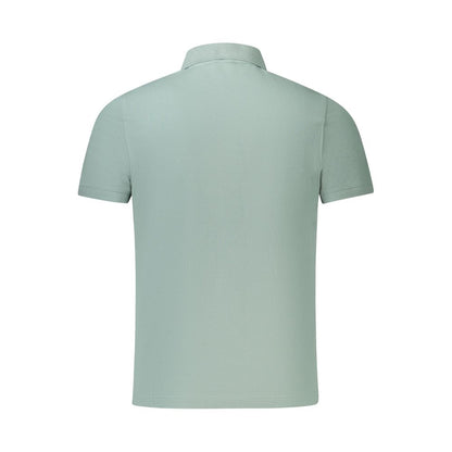 Polo verde de algodón para hombre