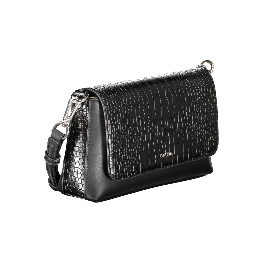 Black Polyester Handbag