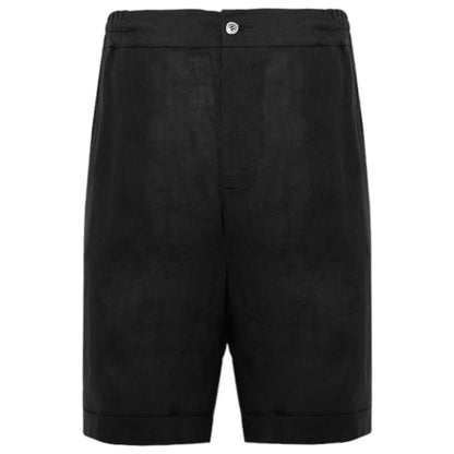 Black Linen Short