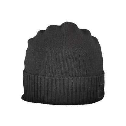 Black Wool Men Cap