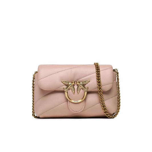 Bolso de piel rosa