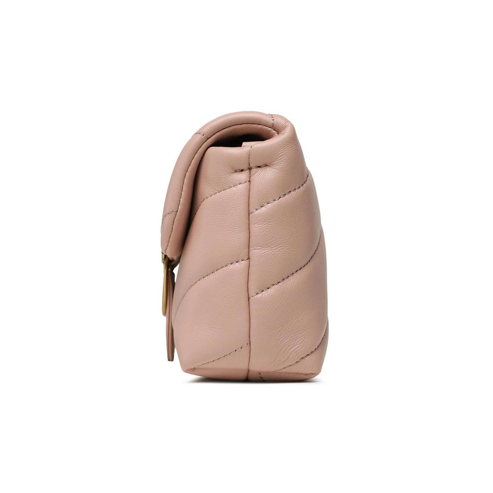 Bolso de piel rosa