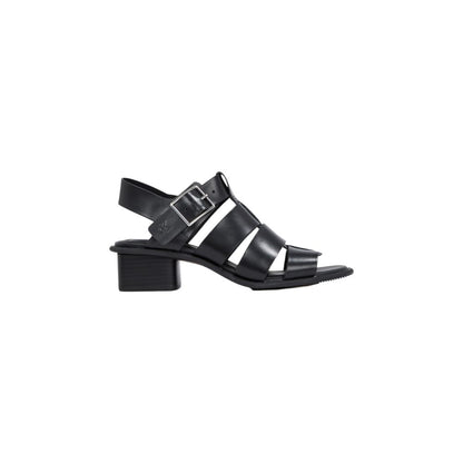 Black Polyester Sandal