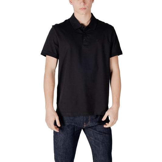 Polo de algodón negro