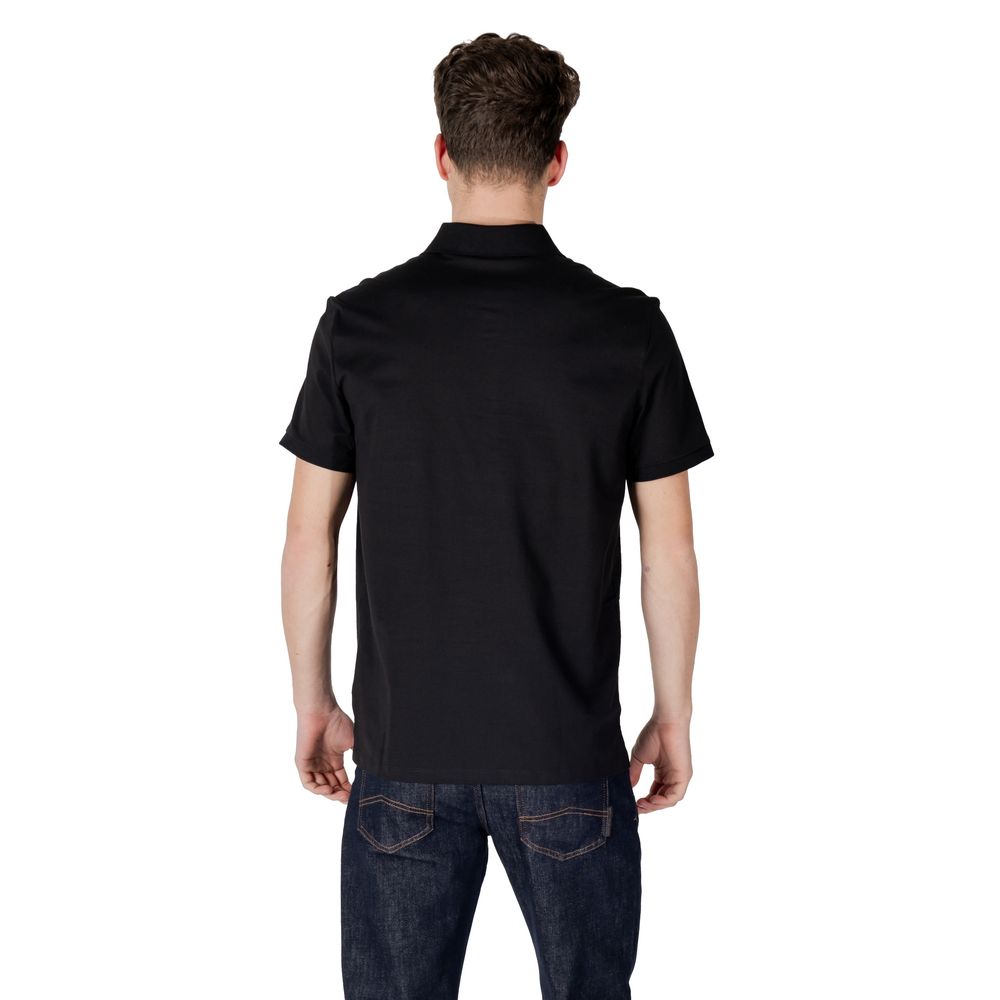 Polo de algodón negro